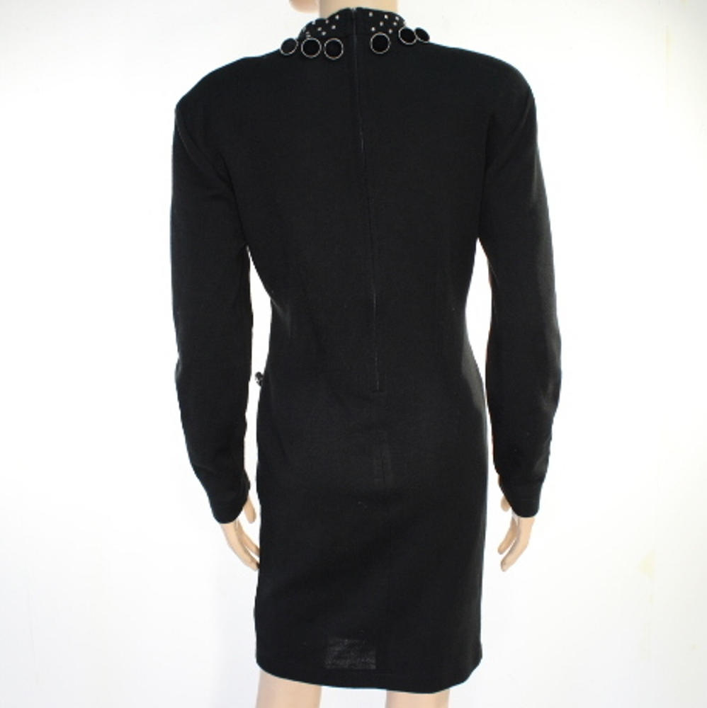 Robe Vintage Noire PATRICIA FORGEAL Taille 2 Bon état - Vue 5 - 